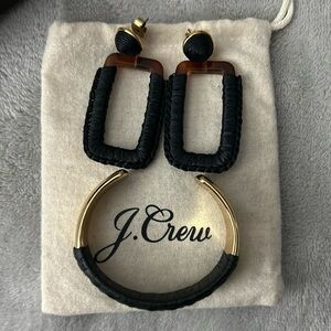 J.Crew earrings and bracelet
